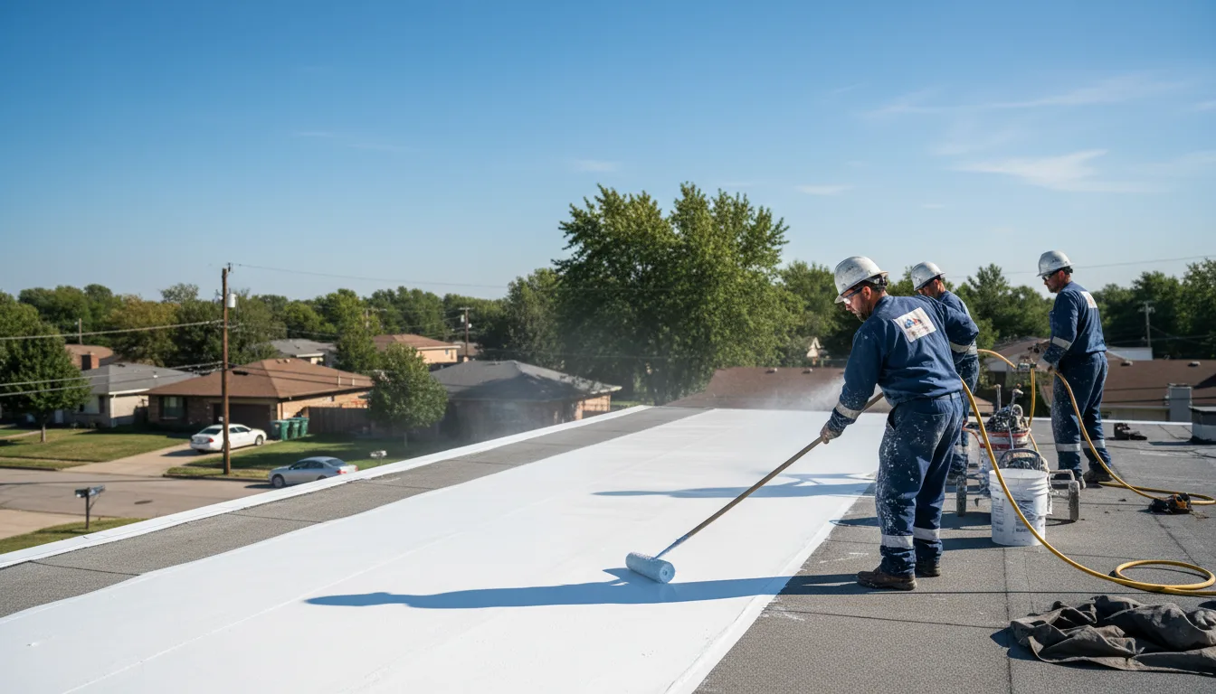 Commercial roof coating in Arnett, OK near me